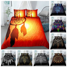 Luxury Dream-catcher Bedding Set Colorful Feather Duvet Cover Pillowcase 3D Printed Home Textile Bed Sets 2 or  3pcs 2024 - buy cheap