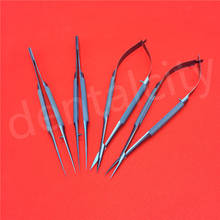 14cm Titanium Ophthalmic microsurgery instruments scissors needle holder forceps 4pcs/set 2024 - buy cheap