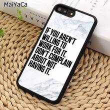 MaiYaCa New Motivational Gym Fitness Quotes Phone Case For iPhone 5 6 7 8 plus 11 12 13 Pro X XR XS Max Samsung Galaxy S8 S9 S10 2024 - buy cheap