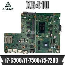 Для For Asus X541UJ X541UV X541U X541 X541UJ X541UVK X541UQk материнская плата для ноутбука оригинальная материнская плата 8G i7-6500/i7-7500/i5-7200 2024 - купить недорого