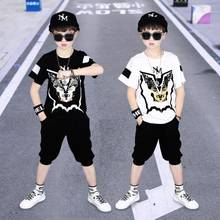 Kids Boys clothes summer outfits Cotton Teenage Boys Clothing casual Suit Children Short Sleeve Shirt Shorts Set 4 6 8 12 Years 2024 - buy cheap