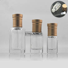 Mini garrafa de vidro perfume de viagem, garrafa recarregável vazia de 3ml 6ml 12ml f3643 com 100 peças 2024 - compre barato