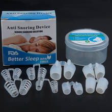 1/4/8PCS Anti Snoring Nose Clip Night Sleep Breathing Aid Snore Stopper Nasal Dilators Device Apnea Guard Antisnoring Solution 2022 - купить недорого