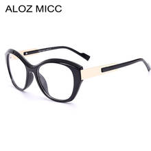 ALOZ MICC Fashion Transparent Women Cat Eye Glasses Frames Vintage Clear Lens Optical Glasses For Female Brand Designer C32 2024 - buy cheap