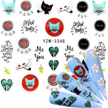 2022 NEW Designs Wolf/Vintage/Flamingo Noble Necklace Nail Art Water Decals Transfer Sticker Manicure Nail Decoration 2024 - buy cheap
