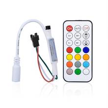 5-24V Led Controller 21Key Mini Pixel Dimmer 3pin For WS2812/WS2811/SK6812 Individually Individually Strip RF Module Connector 2024 - buy cheap