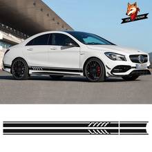 Car Side Skirt Vinyl Car Sticker Decal Accessories for Mercedes Benz W117 C117 X117 Class AMG Audi BMW 2024 - buy cheap