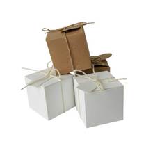 10 шт коробка для конфет из крафт-бумаги свадебные сувениры детский душ шоколадная коробка картонная подарочная коробка с пустыми бирками Домашняя вечеринка день рождения поставка 2024 - купить недорого