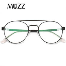 Alloy Glasses Frame Silicone Men Round Optical Prescription Eyeglasses Korea Fashion ULTEM Metal Myopia Glasses Frame Eyewear 2024 - buy cheap