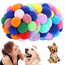 5/6/7cm Pet Cat Toy Ball Colorful Handmade Bells Bouncy Ball Built-In  Mint Nteractive Toy For Cat Playing Chew Toy 2024 - buy cheap