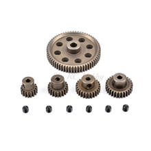 11184 metal diff engrenagem principal 64t 11181 pinhão do motor engrenagens 17t 21t 26t 29t caminhão 1/10 peças rc hsp himoto amax redcat exceder 94111 2024 - compre barato