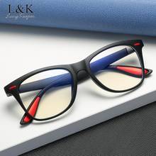 LongKeeper Fashion Anti Blue Light Glasses For Women Men Clear Lens Computer Eyeglasses Frame Classic Square Eyewear Spectacles 2024 - buy cheap