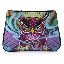 DIY Special Shaped Diamond Painting Clutch Bags Owl  Diamond Embroidery Woman Wallet Leather Crossbody Bags Christmas Gift 2024 - buy cheap