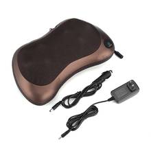 Neck Waist Back Leg Body Massager Dual-use Car Home Massage Pillow Cushion Electric Infrared Heating Massager EU plug 2024 - buy cheap