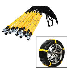 TOSPRA 10pcs Auto Car Tire  Snow Chains Tendon Durable Auto SUV Winter Anti-Skid Safe Driving Belt For Ice Snow Sand Mud Road 2024 - buy cheap