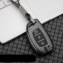 Funda para llave de coche inteligente, carcasa de aleación de Zinc resistente al desgaste 2017, para Hyundai IX25 IX35 I20 I30 I40 hb20 Santa Fe Creta Solaris + gel de sílice 2024 - compra barato