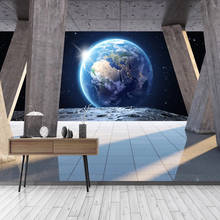 Custom Mural Stone Column Earth Sunlight 3D Space Landscape Wall Painting Living Room Study Bedroom Background Papel De Parede 2024 - buy cheap