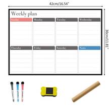 A3 Magnetic Weekly Planner Whiteboard Fridge Magnet Daily Message Drawing Refrigerator Bulletin Notes 2024 - buy cheap