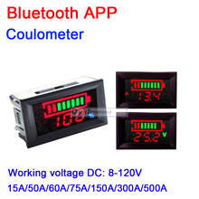 Monitor de bateria bluetooth, testador de capacidade e bateria de 8-120v, 50a, 150a, 300a, 500a, medidor lifepo4, lítio, chumbo-ácido 2024 - compre barato