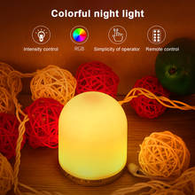 Lámpara de noche RGB con Control remoto para bebé, luces de Ambiente, pequeña luz nocturna que cambia de Color, portátil, con cordón 2024 - compra barato