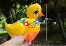 inflatable animal Drake Small Lovely Cute Adorable Duck With Flowers Inflatable Pvc Toys Rhubarb Ducks Animals Model Children 2024 - buy cheap