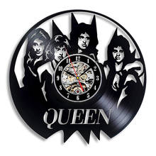 Vintage Vinyl Record Wall Clock Modern Design for Living Room Music Theme Queen Band Freddie Clocks Wall Watch Home Decor 12inch 2024 - buy cheap