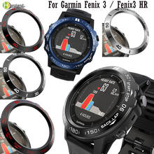 Caixa de aço para garmin fenix 3/fenix 3 hr relógio moldura anel estilo adesivo anti risco metal capa relógio inteligente acessórios 2024 - compre barato