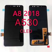Super AMOLED  A530 LCD For Samsung A8 2018 LCD A530F LCD Display Touch Screen Digitizer Assembly Replacement A8 2018 LCD  Screen 2024 - buy cheap