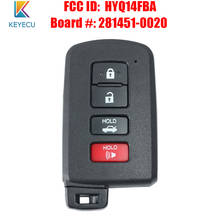 KEYECU OEM Smart Key for Toyota Corolla Camry Avalon 2011 2012 2013 2014 FCC ID:  HYQ14FBA IC: 1551A-14FBA BOARD #: 281451-0020 2024 - buy cheap