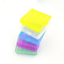 4 Pcs/lot Coloful  AA/AAA Hard Plastic Storage Box Cover Battery Holder Case 2024 - buy cheap