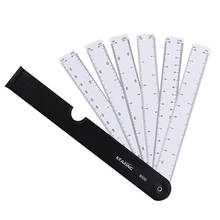 2PCS Multi-Functional Fan-Shape Scale Ruler Folding Multi-Scale Drawing Rule Engineering Design Drawing Tool Ruler Chancery 2024 - buy cheap