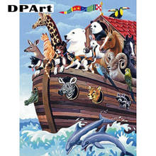 Diamond Painting Full Square/Round Drill Many Animals Are on Board 5D Daimond Painting Stitch Kit Mosaic Rhinestone Picture L313 2024 - buy cheap