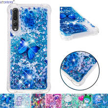 Lindo brillo líquido de Glitter caso de Huawei P20 Lite P 20 Pro de silicona suave cubierta de parachoques EML-L09 EML-L29 ANE-LX1 ANE-L21 CLT-L09 CLT-L29 2024 - compra barato