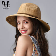FURTALK Summer Hat for Women Straw Beach Hat Panama Sun Hats Fedora Bucket Caps for Female Summer Beach UV Cap chapeau femme 2024 - compre barato