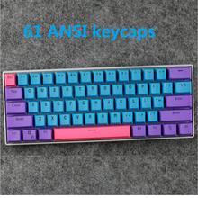 PBT frosted backlit key caps for ANSI 60% layout mechanical keyboard Gh60 XD60 RK61 ALT61 ANNE double-shot molding keycap 2024 - buy cheap