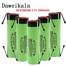 100% original ncr18650b 3.7v 3400mah 18650 bateria de lítio recarregável para 18650 bateria + diy níquel peça 2024 - compre barato