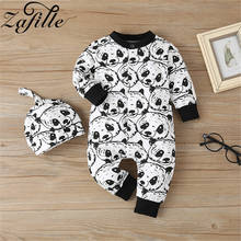 ZAFILLE Cartoon Panda Baby Clothes Newborn Male Baby Boy Rompers and Hats Infant Boy Clothes Baby Overalls and Jumpsuits 2024 - buy cheap