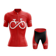 SPTGRVO-ropa de ciclismo Lairschdan para mujer, color rojo, traje de verano para ciclismo de montaña 2024 - compra barato