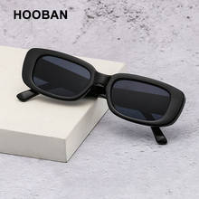 HOOBAN-gafas de sol rectangulares pequeñas para mujer, diseñador de marca cuadradas de lentes de sol, a la moda, para conducir, 2021 2024 - compra barato