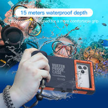 Профессиональный Чехол для подводного плавания 15 м для iPhone SE 2020 11 Pro Max X 10 XS XR 7 8 6s Samsung Note 10 +, водонепроницаемый чехол для телефона 2024 - купить недорого
