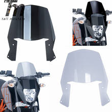 Protector de parabrisas para motocicleta, accesorio a prueba de viento y humo, color negro, Duke para KTM 690 Enduro R 2012, 2013, 2014, 2015, 2016, 2017, 2018 2024 - compra barato