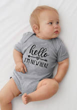 Summer Newborn Baby Romper Hello I'm New Here Funny Letter Infant JumpsuitsToddler Print Short Sleeve Playsuit Clothes 2024 - buy cheap