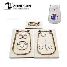 ZONESUN C2 Bank Credit Card Holder Custom Leather Clicker Die Handicraft Punching Tool DIY Die Cutting Mould Wooden Template 2024 - buy cheap