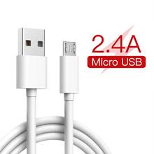 Micro USB кабель 1 м для Huawei Y3 Y5 Y6 Y7 Y9 Pro Prime 2018 Micro Usb кабель для зарядки и передачи данных 2024 - купить недорого