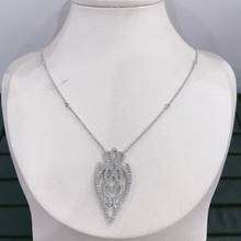 UMGODLY Fashion Brand Silver Color Arabesque Flower Pendant Adjustable Necklace 2021 ARCHI NOIR Women Jewelry 2024 - buy cheap