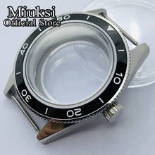 Miuksi 41mm silver case sapphire glass ceramic bezel fit NH35 NH36 ETA2824 2836 Miyota 8205 8215 DG2813 3804 PT5000 movement 2024 - buy cheap