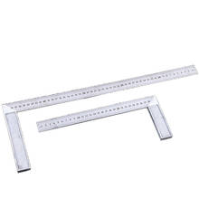 Junejour 90 Degree Try And  Square Ruler Aluminum Handle Measuring Angle Carpenters Square Ruler with Stainless Steel Scale 2024 - buy cheap