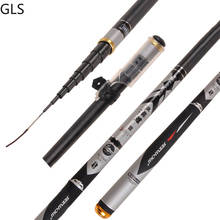 Portable Super Hard Telescopic Fishing Rod Carbon Fiber Hand Fishing Pole 3.6M - 7.2M Stream Rod 2024 - buy cheap