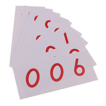Cartão de papel de aprendizagem matemática montessori, 1-9000 números, ajuda para ensino pré-escolar 2024 - compre barato