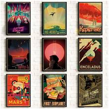 Futuristic Poster Fashion Vintage Prints and Posters Cafe Bar Art Painting Home Living Room Decor Wall sticker 2024 - buy cheap